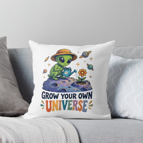 Item preview, Grow Your Own Universe Cute Alien Watering Space Flower designed and sold by Pyt27.