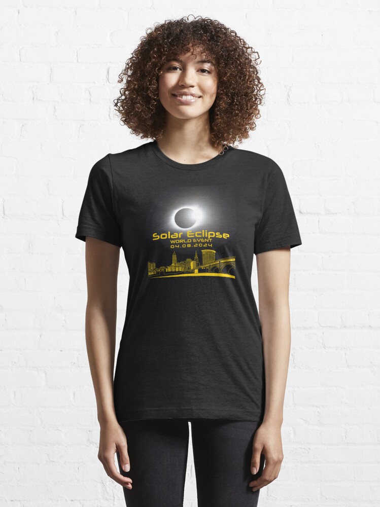"Cleveland Solar Eclipse 4.8.2024" Tshirt by KZiegman Redbubble
