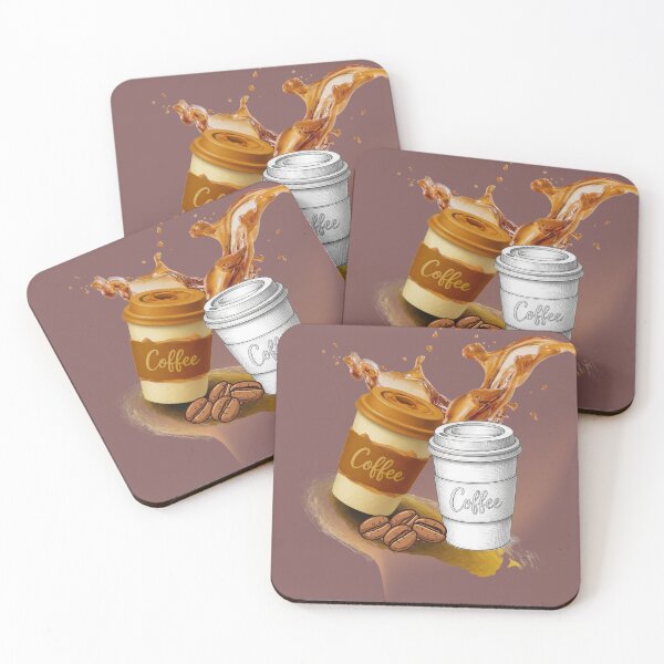 Item preview, Coffee Cup Splash Art Design designed and sold by tinkeybabes.