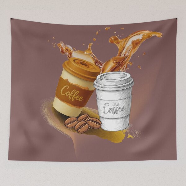 Item preview, Coffee Cup Splash Art Design designed and sold by tinkeybabes.
