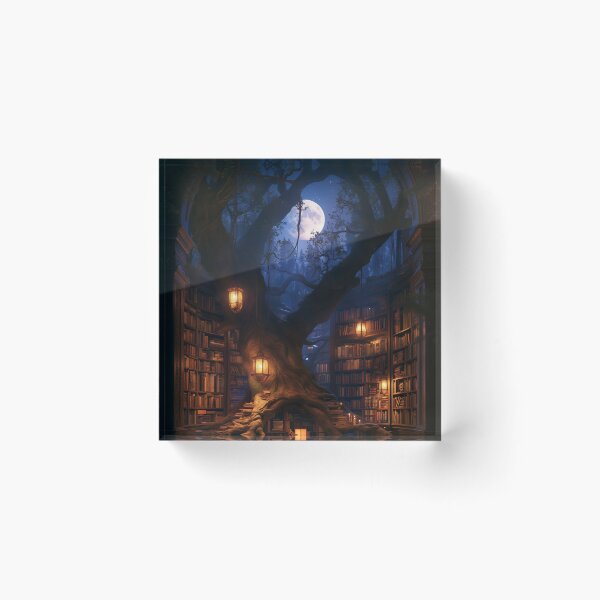 Item preview, The Library Where the Forest Remembers designed and sold by oanaunciuleanu.