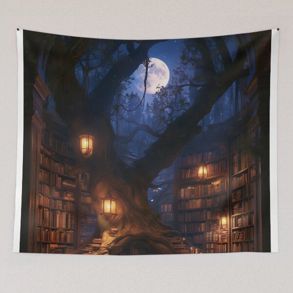Item preview, The Library Where the Forest Remembers designed and sold by oanaunciuleanu.
