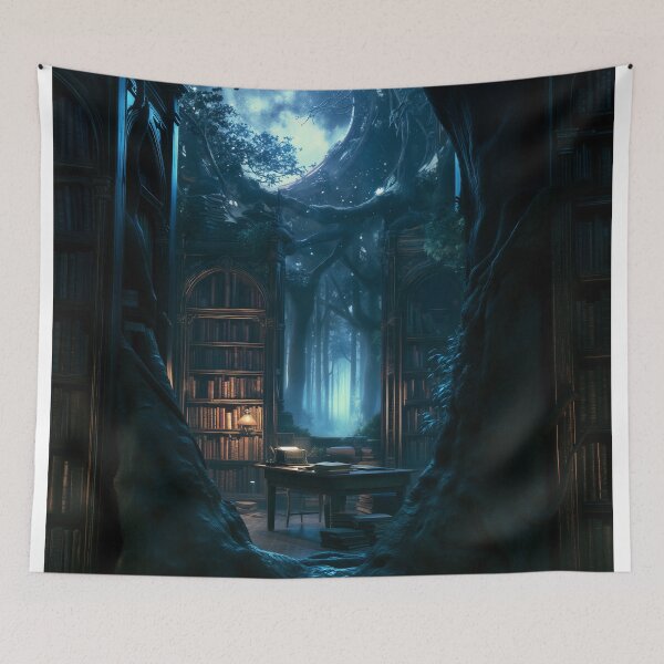 Item preview, The Library Where the Forest Remembers designed and sold by oanaunciuleanu.