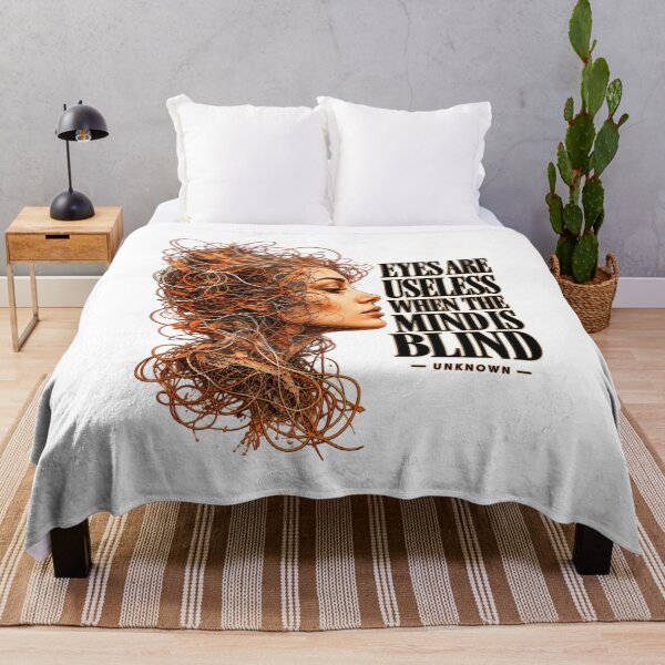 Item preview, Eyes Are Useless When the Mind Is Blind Inspirational Wisdom Quote designed and sold by Trendably.