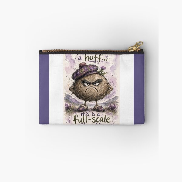 Item preview, Haggis in a Mega Huff – Funny Scottish Watercolour Character designed and sold by DesignsbyDandan.