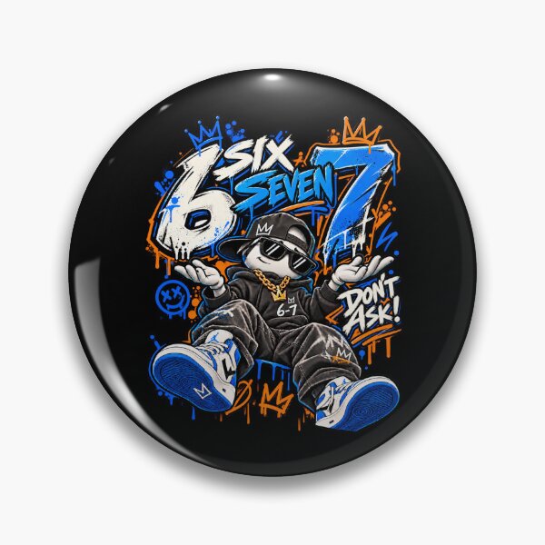 Item preview, Six Seven 67 Don’t Ask – Funny Viral Meme Graffiti Streetwear designed and sold by dhmnee.