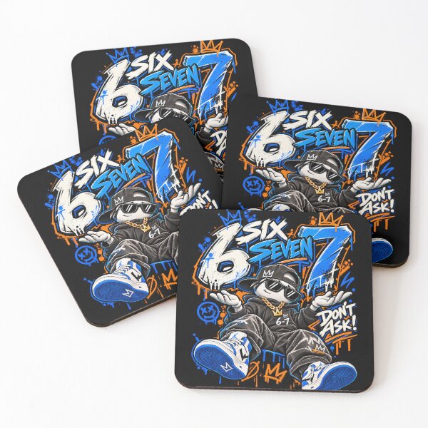 Item preview, Six Seven 67 Don’t Ask – Funny Viral Meme Graffiti Streetwear designed and sold by dhmnee.
