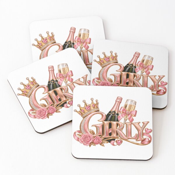 Item preview, GIRLY – Glamorous Rose Gold Women's Design with Crown designed and sold by POP FACTORY.