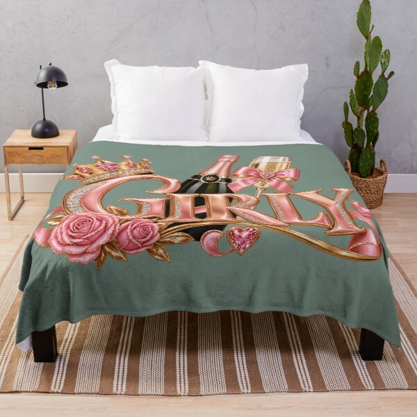 Item preview, GIRLY – Glamorous Rose Gold Women's Design with Crown designed and sold by POP FACTORY.