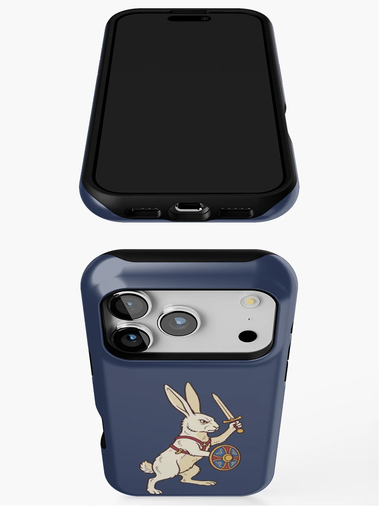 Thumbnail 3 of 4, iPhone Case, Medieval Rabbit Knight With Sword designed and sold by Rariks.