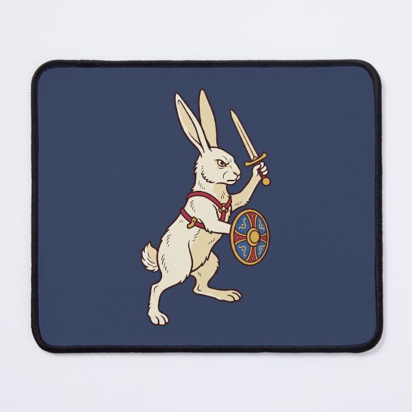 Item preview, Medieval Rabbit Knight With Sword designed and sold by Rariks.