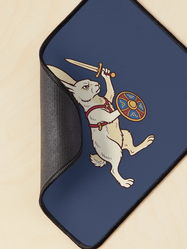 Thumbnail 2 of 5, Mouse Pad, Medieval Rabbit Knight With Sword designed and sold by Rariks.