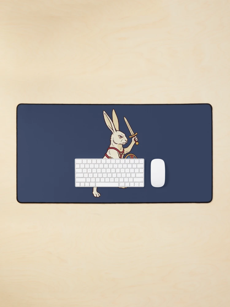 Thumbnail 1 of 5, Mouse Pad, Medieval Rabbit Knight With Sword designed and sold by Rariks.