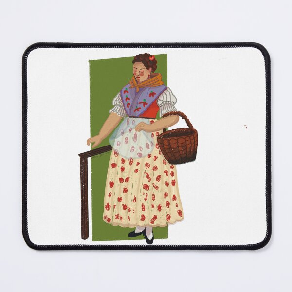 Item preview, Girl with basket designed and sold by Alixuglyart.