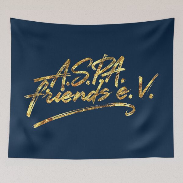 Item preview, Our club name A.S.P.A friends e.V. in gold leaf designed and sold by GALOGO – Art for Sighthounds & Animal Welfare.