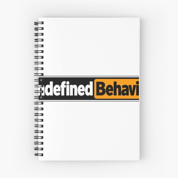 Item preview, Undefined Behavior Engineering Humor Wordmark designed and sold by JAQSCOMICS.