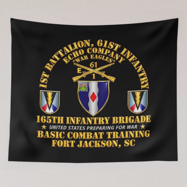 Item preview, Army - E Co 1st Bn 61st Infantry (BCT) - 165th Inf Bde Ft Jackson SC - 3D - Transparent designed and sold by Military Insignia Products.
