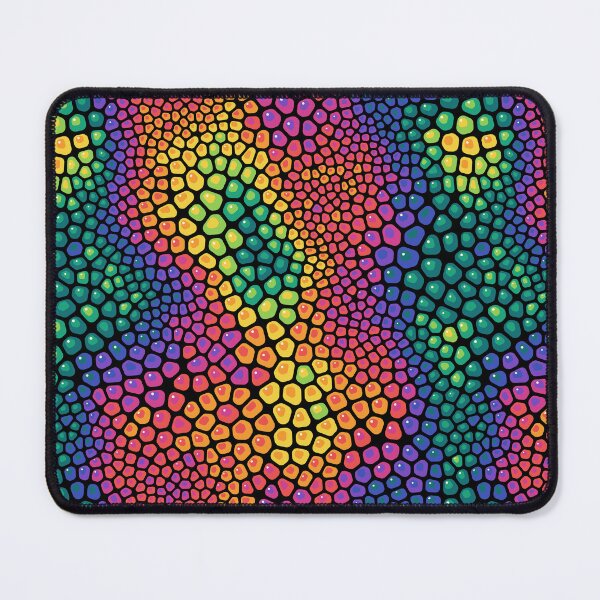 Item preview, Spring Lantern Chameleon - Rainbow Pebble Mosaic Pattern designed and sold by Shiri Mor Arts.