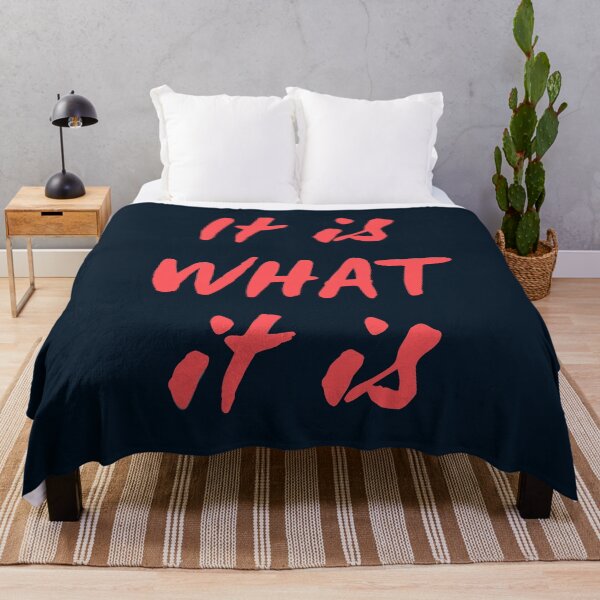 Item preview, It Is What It Is – Sarcastic Funny Life Quote designed and sold by Evelashop.