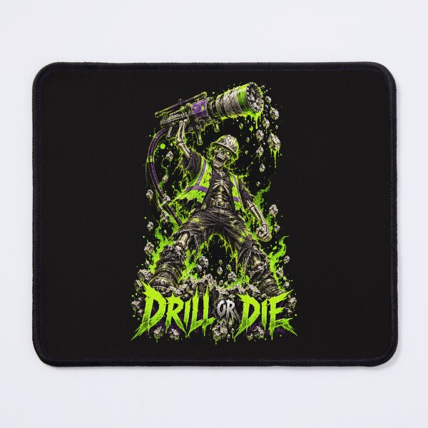 Item preview, Neon Skeleton Core Drill Operator Horror Construction Graphic designed and sold by Meandmyshop.