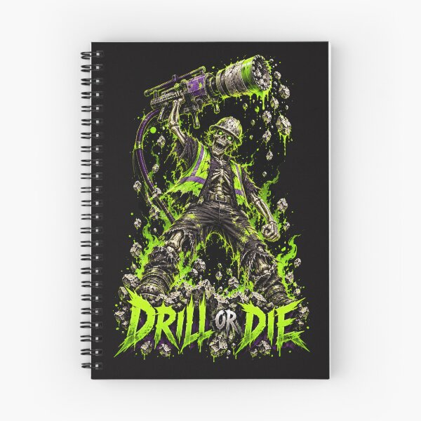 Item preview, Neon Skeleton Core Drill Operator Horror Construction Graphic designed and sold by Meandmyshop.