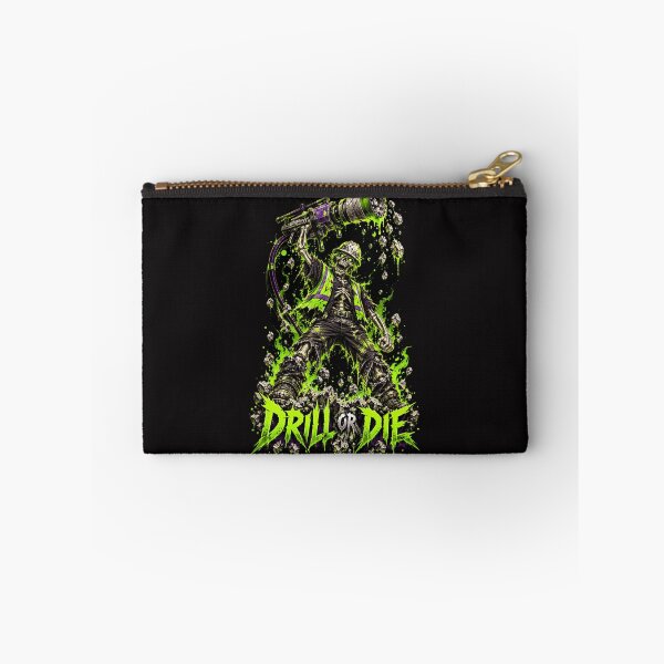 Item preview, Neon Skeleton Core Drill Operator Horror Construction Graphic designed and sold by Meandmyshop.