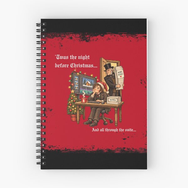 Item preview, The Notes Before Christmas - Funny Video Editor Christmas Design designed and sold by jkleditor.
