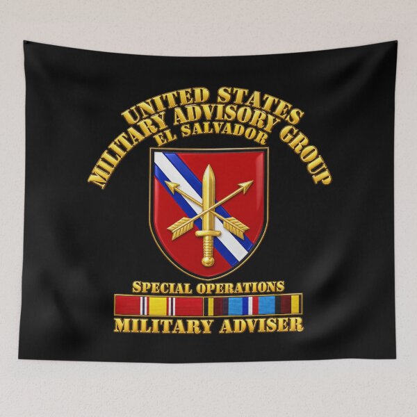Item preview, US MILGRP w Svc - El Salvador - 3D - Transparent designed and sold by Military Insignia Products.