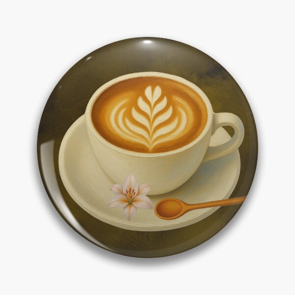 Item preview, Watercolor Coffee Cup Latte Art Design designed and sold by tinkeybabes.