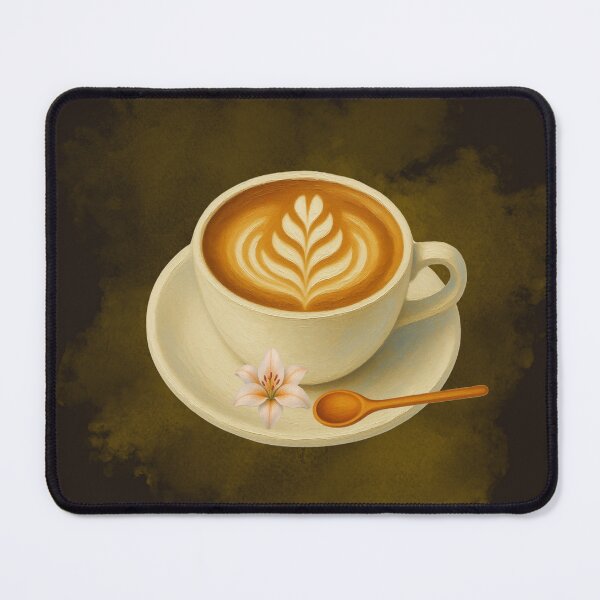 Item preview, Watercolor Coffee Cup Latte Art Design designed and sold by tinkeybabes.