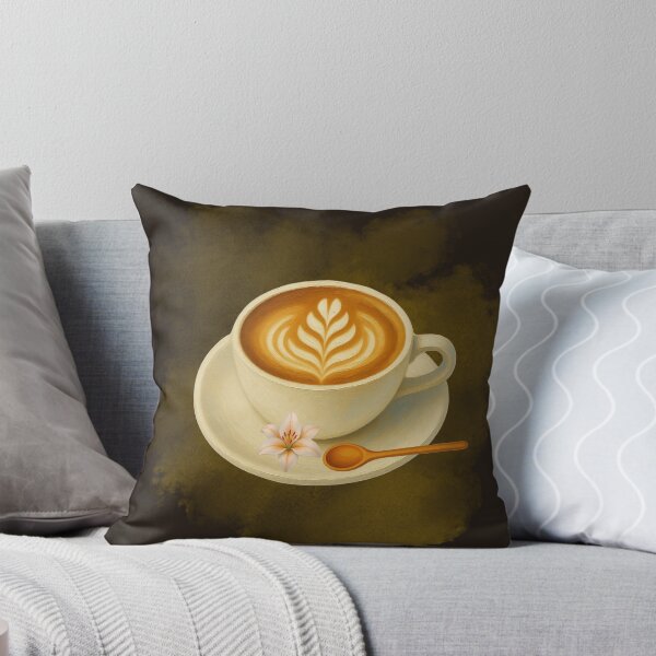 Item preview, Watercolor Coffee Cup Latte Art Design designed and sold by tinkeybabes.