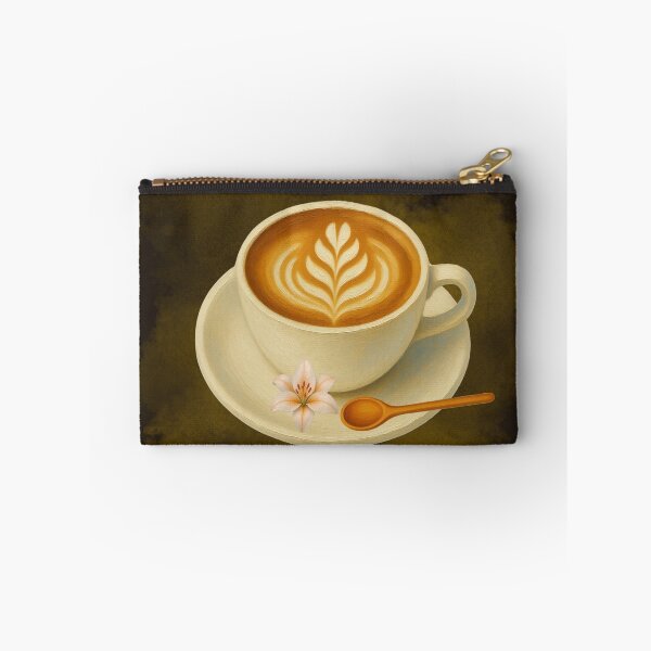 Item preview, Watercolor Coffee Cup Latte Art Design designed and sold by tinkeybabes.