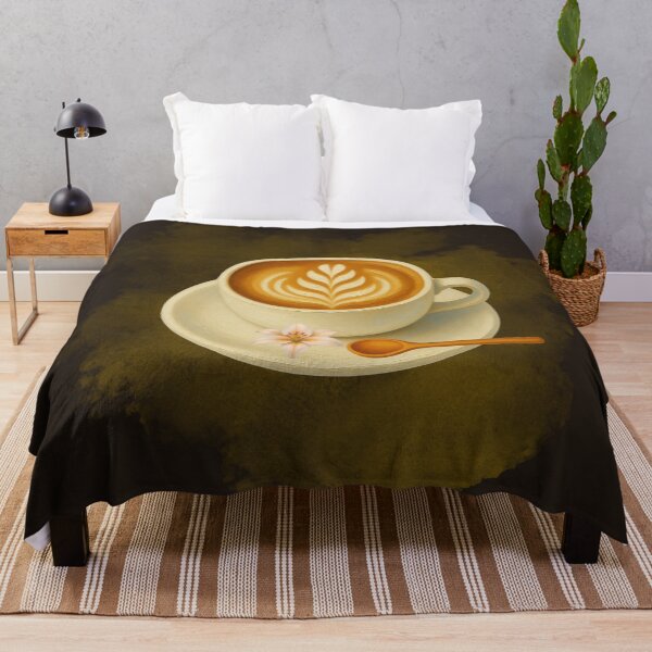 Item preview, Watercolor Coffee Cup Latte Art Design designed and sold by tinkeybabes.