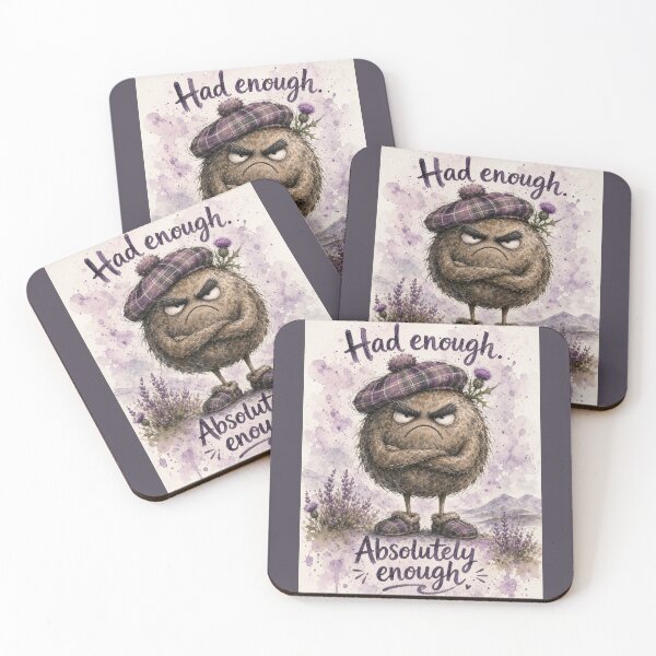 Item preview, Haggis Who’s Had Enough – Funny Scottish Watercolour Character designed and sold by DesignsbyDandan.