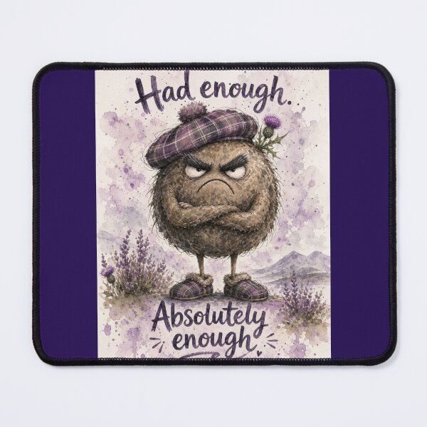 Item preview, Haggis Who’s Had Enough – Funny Scottish Watercolour Character designed and sold by DesignsbyDandan.