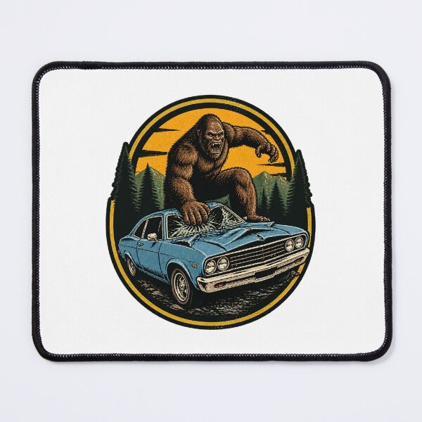 Item preview, Lizard Man Car Attack Design - Mythical Creature Illustration LIMITED EDITION designed and sold by winzesty.