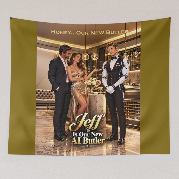 Item preview, Jeff is Our New AI Butler - designed and sold by DBM Photo Art 1.