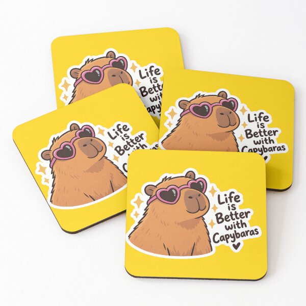 Item preview, Life is better with capybara designed and sold by ilMONDOdiSERE.