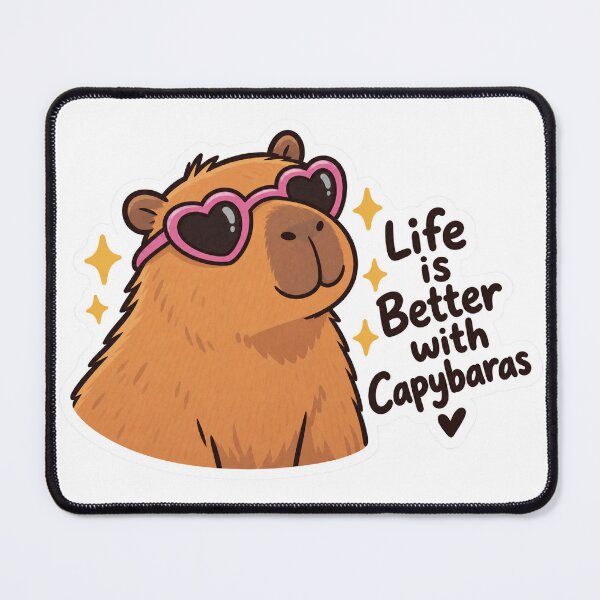 Item preview, Life is better with capybara designed and sold by ilMONDOdiSERE.