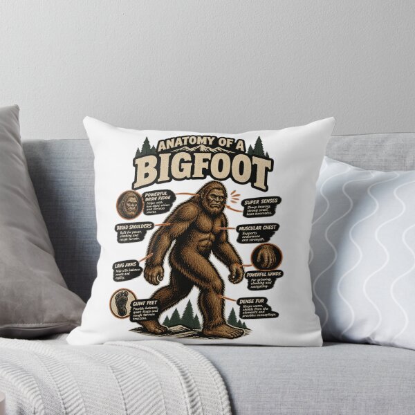 Item preview, Humorous Bigfoot Anatomy Illustration Design PERFECT GIFT FOR YOU AND FRIENDS designed and sold by winzesty.