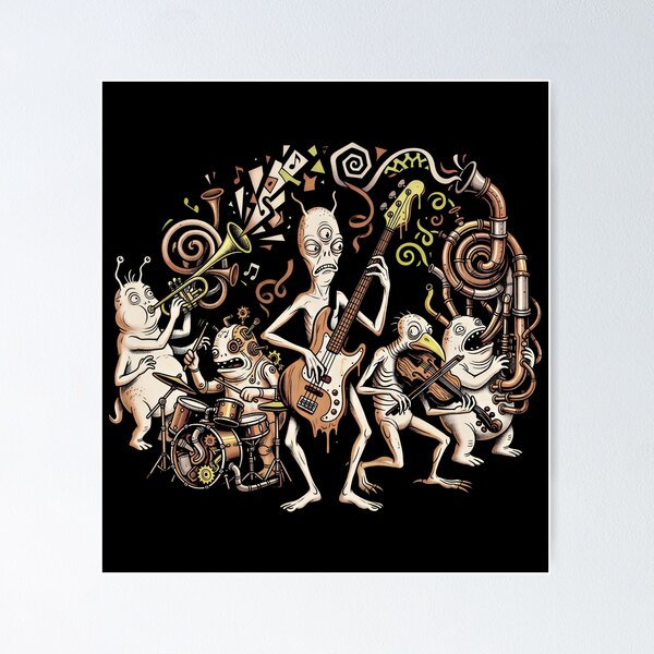 Item preview, The Unnatural Orchestra — Surreal Alternative Music Art designed and sold by Etch-art.