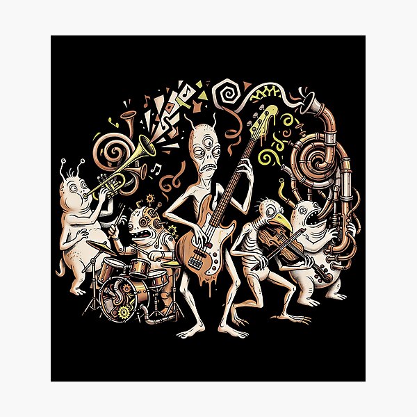 Item preview, The Unnatural Orchestra — Surreal Alternative Music Art designed and sold by Etch-art.
