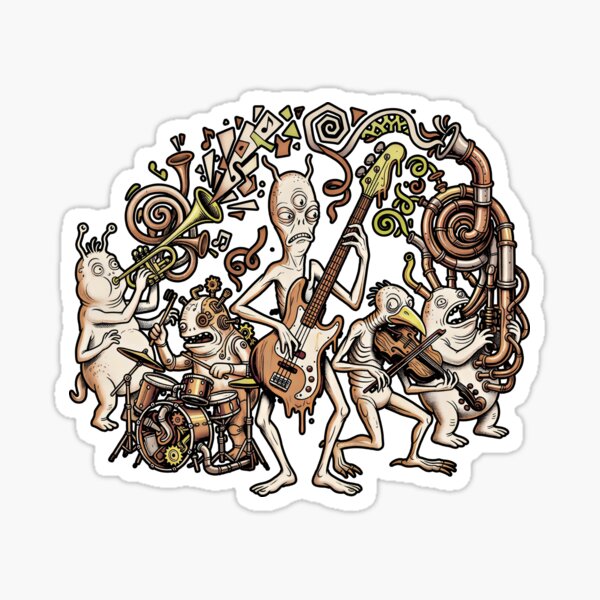 Item preview, The Unnatural Orchestra — Surreal Alternative Music Art designed and sold by Etch-art.