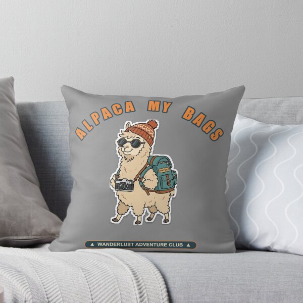 Item preview, Alpaca My Bags Funny Travel Adventure Hipster Alpaca T-Shirt designed and sold by Giobb-Artwork.
