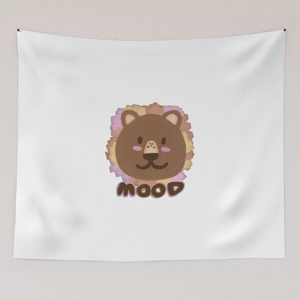 Item preview, Cute Pastel Bear Mood Illustration designed and sold by Raislutchi.
