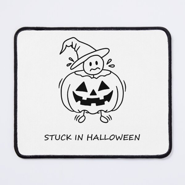 Item preview, Stuck in Halloween - Funny Halloween figure with witch hat designed and sold by SaSe-Design.