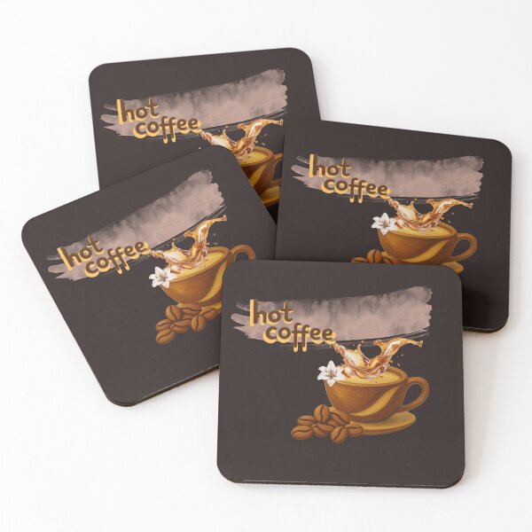 Item preview, Hot Coffee Cup Splash Watercolor Art Design designed and sold by tinkeybabes.