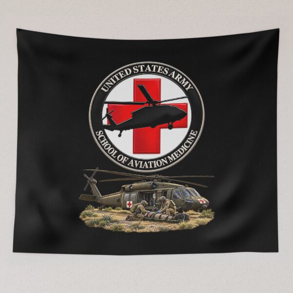 Item preview, Army School of Aviation Medicine - with Treatment Scene - 3D - Transparent designed and sold by Military Insignia Products.