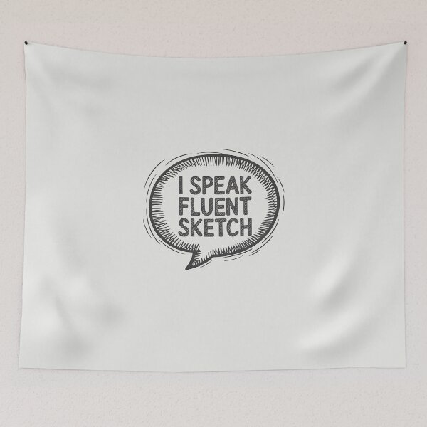 Item preview, I Speak Fluent Sketch – Funny Sketch Artist and Drawing Humor Design designed and sold by Jollys-ArtShop.