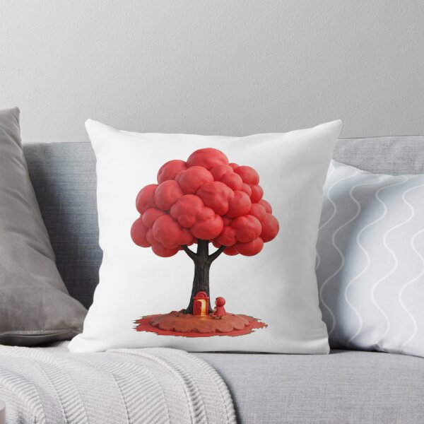 Item preview, Fairytale Magic Red Tree Tiny Door Cute Fantasy 3D Clay designed and sold by  One City Two Children Studio.